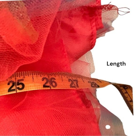 Vintage Y2K Stepping Out Pink Rainbow Tulle Poofy Strapless Prom Hoco Dress 9/10 - Picture 8 of 9